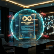 A transparent golden shield protecting a digital family tree made of light fibers, featuring an infinity symbol in the center, 2026 style.